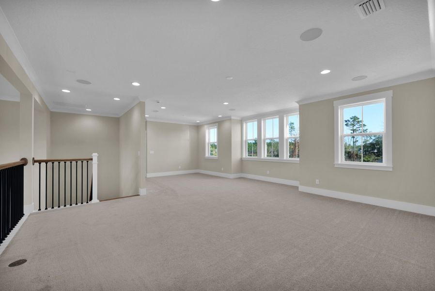 Representative unfurnished interior of a home built from the Seaside by Riverside Homes in Hidden Creek at SilverLeaf, St. Augustine (Image 99). Representative unfurnished interior of a home built from the Seaside by Riverside Homes in Hidden Creek at SilverLeaf, St. Augustine (Image 99).