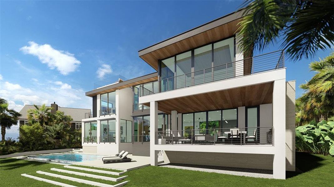 Exterior details and patio area of a home in , Longboat Key (Image 4).