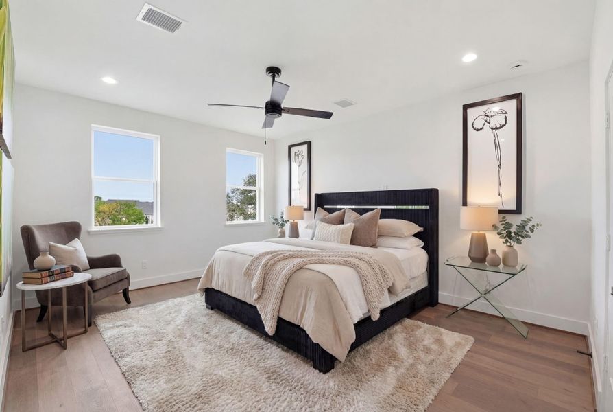 Furnished interior view inside a new home in , Houston (Image 35).