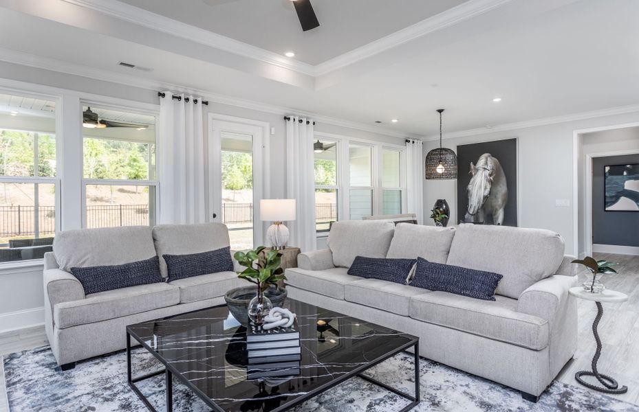 Representative furnished interior of a home built from the Renown by Del Webb in Del Webb at Chatham Park, Pittsboro (Image 28).