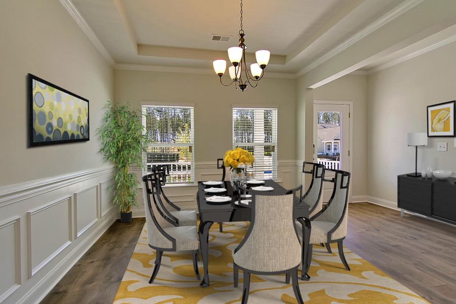 Furnished interior view inside a new home in Cypress Preserve, Moncks Corner (Image 4).