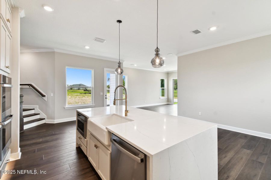 Furnished interior view inside a new home in Granville at eTown 38', Jacksonville (Image 9).