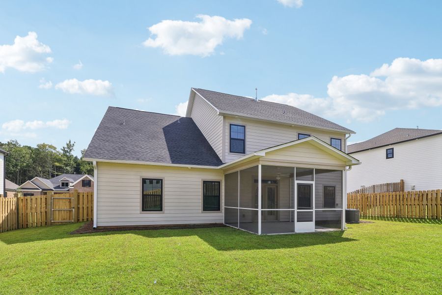 Representative exterior details of a home built from the Sonoma II by Great Southern Homes in Edwards Ridge, Central (Image 24).