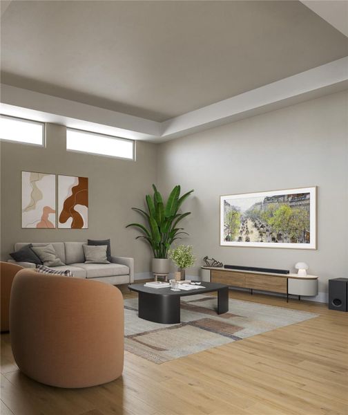 Living room rendering