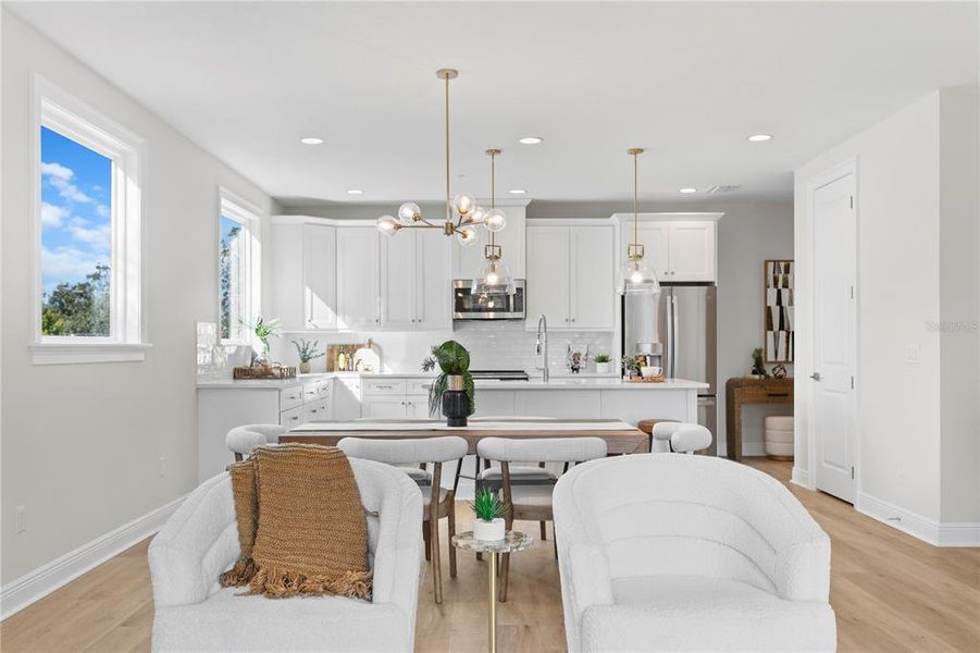 Furnished interior view inside a new home in , Tampa (Image 18).