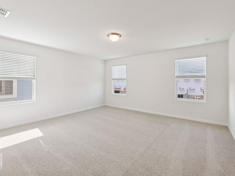 Spacious, unfurnished interior of a new home in The Meadow at Crossprairie Townes, St. Cloud (Image 11). Spacious, unfurnished interior of a new home in The Meadow at Crossprairie Townes, St. Cloud (Image 11).