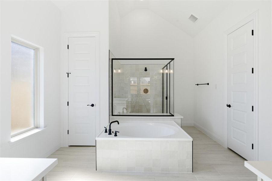 Furnished interior view inside a new home in Oaks at San Gabriel, Georgetown (Image 12).