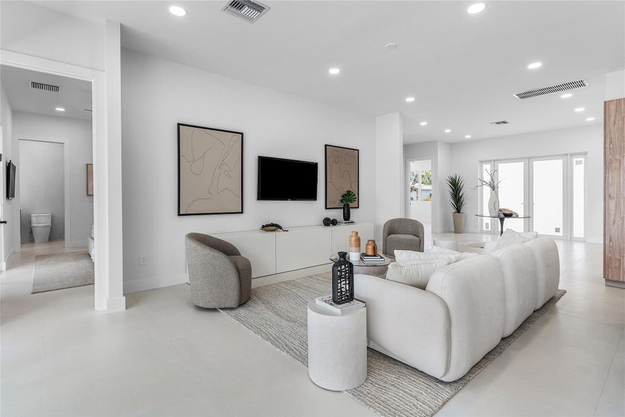 Furnished interior view inside a new home in , Pompano Beach (Image 17).