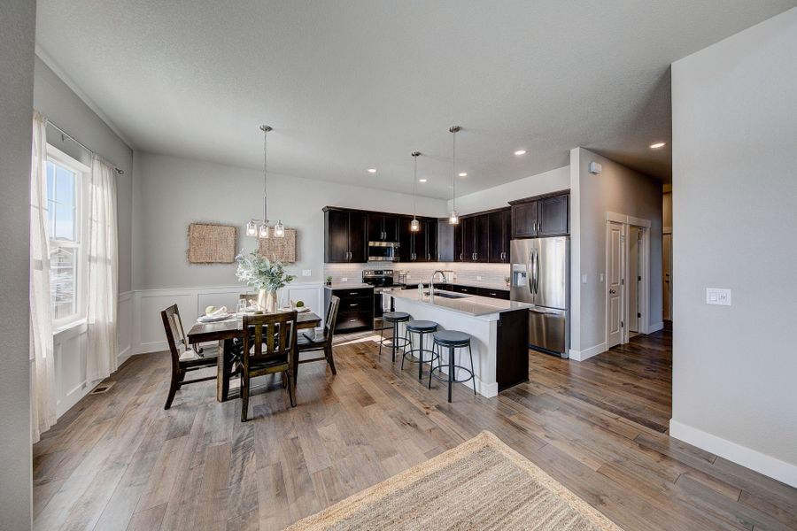 Representative furnished interior of a home built from the The Devon by Landmark Homes in The Lakes at Centerra, Loveland (Image 5). Representative furnished interior of a home built from the The Devon by Landmark Homes in The Lakes at Centerra, Loveland (Image 5).