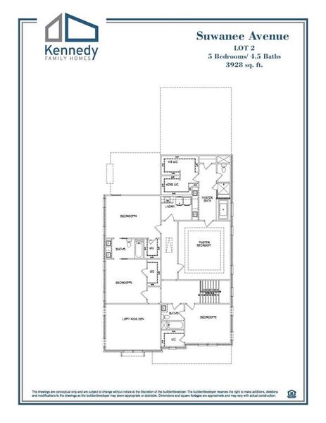 2D floor plan layout of this home in , Suwanee, GA (Image 7).