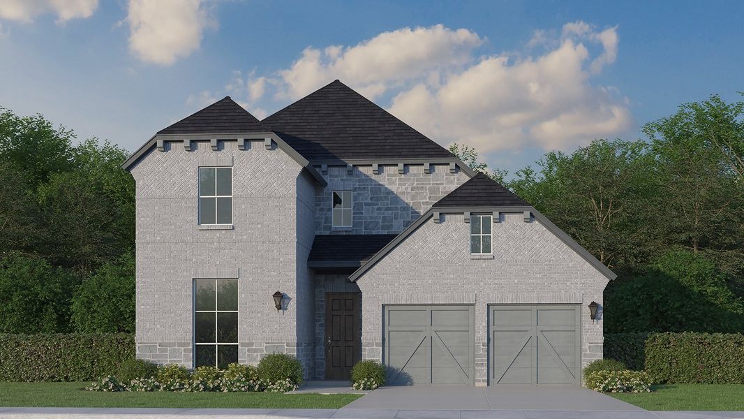 Plan 1163 Elevation H w/ Stone Plan 1163 Elevation H w/ Stone