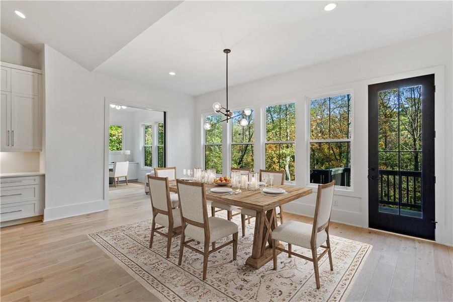 Furnished interior view inside a new home in Aster, Milton (Image 5).