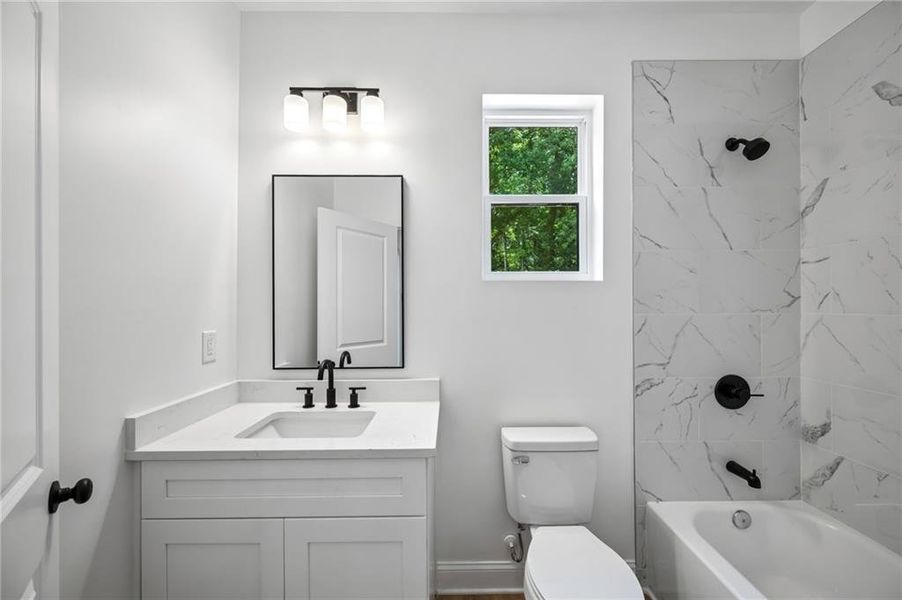 Furnished interior view inside a new home in , Atlanta (Image 11).