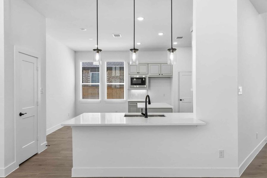 Furnished interior view inside a new home in Bridgeland, Cypress (Image 10). Furnished interior view inside a new home in Bridgeland, Cypress (Image 10).