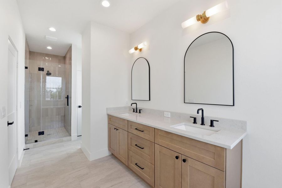 Furnished interior view inside a new home in , Houston (Image 40).