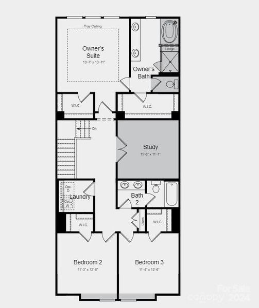 Structural options include: study, tub and shower at owner's bath, tray ceiling. The price shown does not include options selected at the design center and the final price will vary based on buyer’s selections.