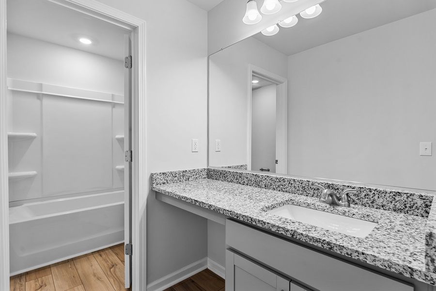 Furnished interior view inside a new home in Hanes Lake, Winston-Salem (Image 28). Furnished interior view inside a new home in Hanes Lake, Winston-Salem (Image 28).