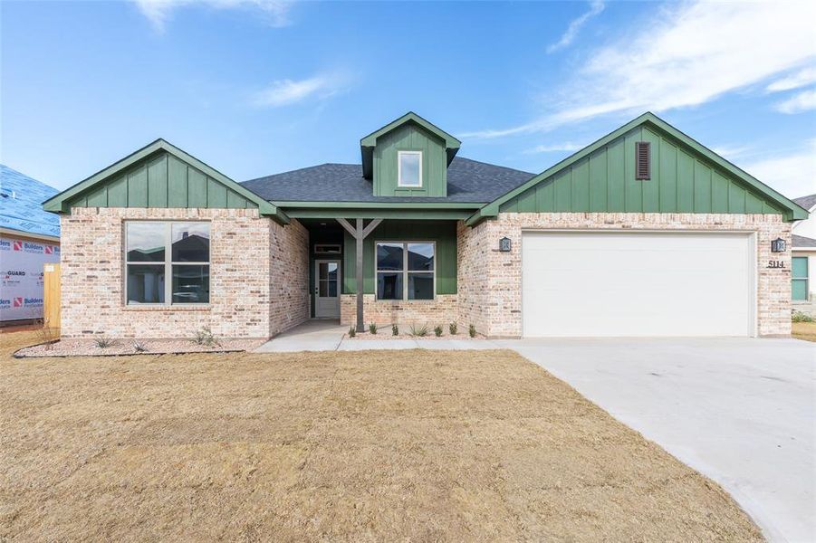 Front exterior of a new home in , Abilene, TX, highlighting curb appeal (Image 25).