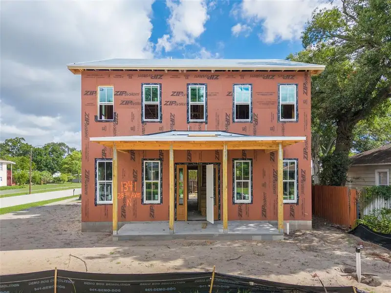 In-progress construction of a new home in , St. Petersburg, FL (Image 4).