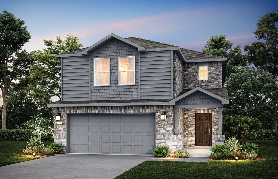 The Springfield, a 2-story new construction home showing Home Exterior Y