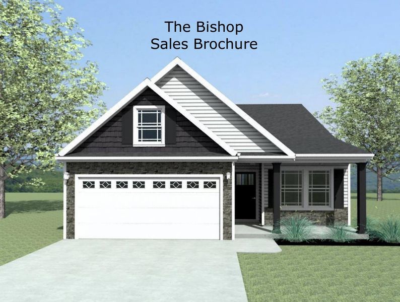 Front exterior of a new home in Hampshire Heights, Moore, SC, highlighting curb appeal (Image 1).