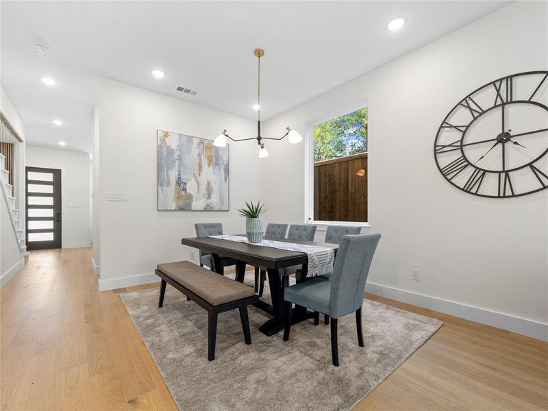 Furnished interior view inside a new home in , Dallas (Image 28).