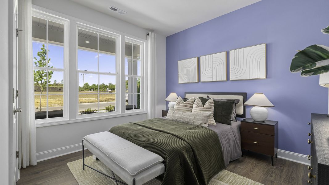 Furnished interior view inside a new home in The Villas at Kinsley, Jamestown (Image 4). Furnished interior view inside a new home in The Villas at Kinsley, Jamestown (Image 4).