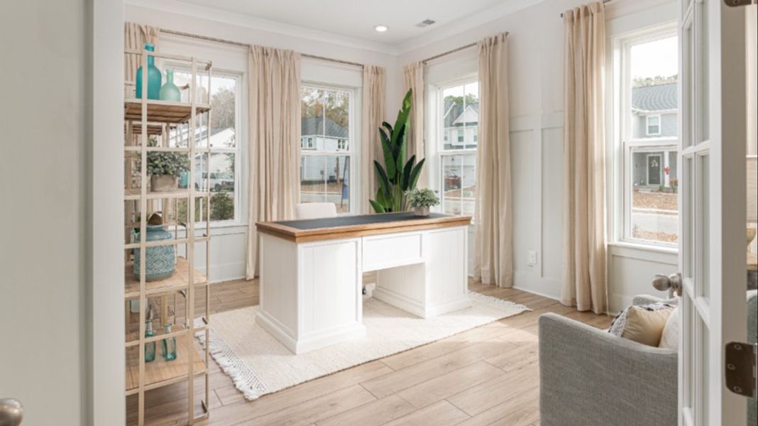 Representative furnished interior of a home built from the Keeneland II by DRB Homes in Ballam Oaks, Mount Pleasant (Image 10).