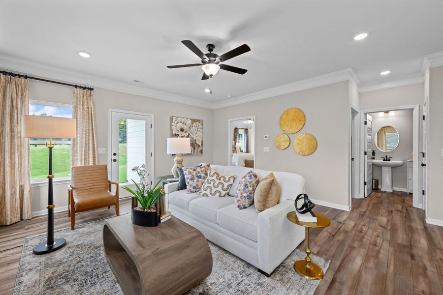 Furnished interior view inside a new home in Upton Landing, Cleveland (Image 6).