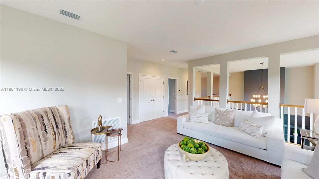 Furnished interior view inside a new home in Westlake Single Family, Ormond Beach (Image 8). Furnished interior view inside a new home in Westlake Single Family, Ormond Beach (Image 8).