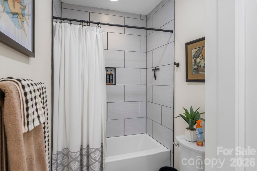 Third Full Bath lower level custom tile and fixtures