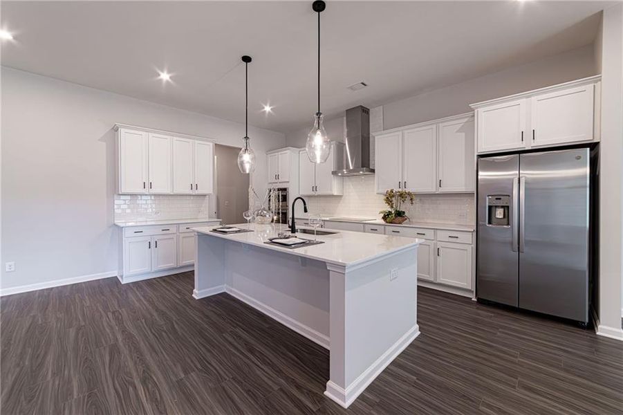 Furnished interior view inside a new home in Enclave at Edgewater, Canton (Image 40).