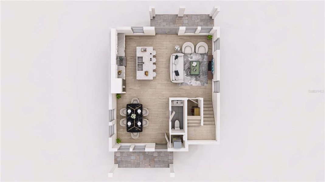 2D floor plan layout of this home in , St. Petersburg, FL (Image 6).