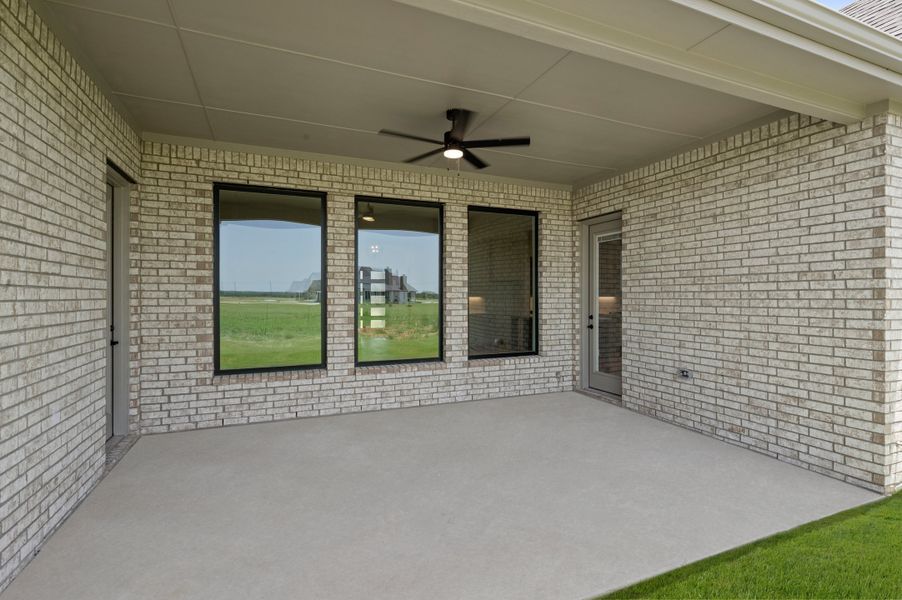 Exterior details and patio area of a home in Hartson Estates, Midlothian (Image 3). Exterior details and patio area of a home in Hartson Estates, Midlothian (Image 3).