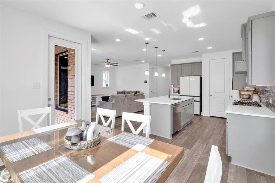 Furnished interior view inside a new home in Garden Collection at Union Park, Little Elm (Image 5).