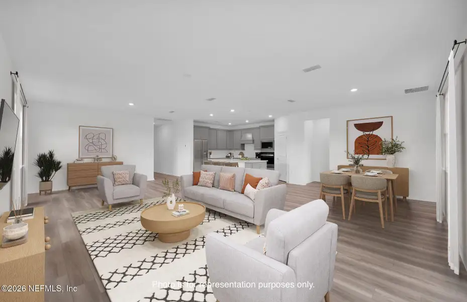 Furnished interior view inside a new home in Hyland Trail, Green Cove Springs (Image 7).