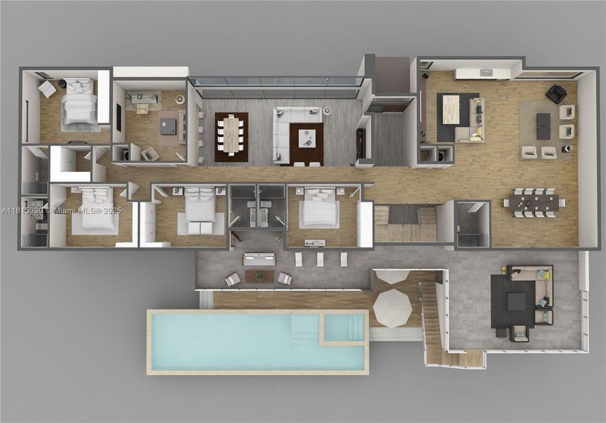 2D floor plan layout of this home in , Lake Worth, FL (Image 4).