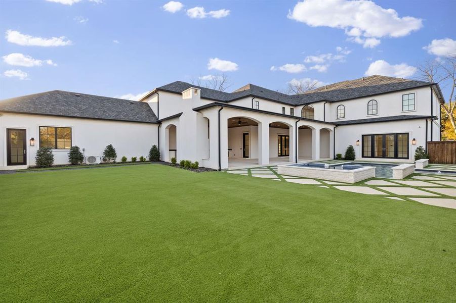 Exterior details and patio area of a home in , Dallas (Image 3). Exterior details and patio area of a home in , Dallas (Image 3).