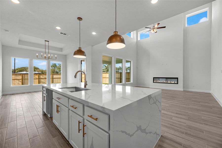 Furnished interior view inside a new home in Sienna, Missouri City (Image 6).