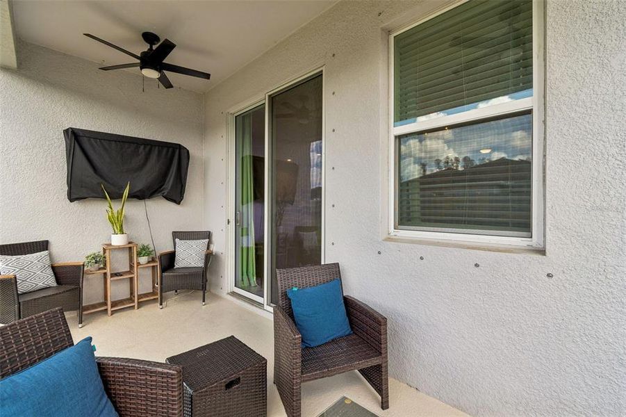 Exterior details and patio area of a home in Riverstone, Land O' Lakes (Image 4). Exterior details and patio area of a home in Riverstone, Land O' Lakes (Image 4).