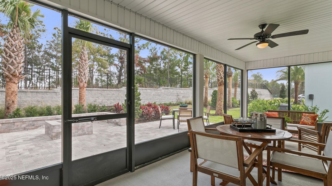 Exterior details and patio area of a home in Sawmill Branch, Palm Coast (Image 23).