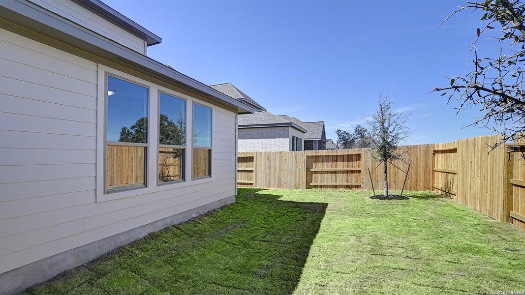 Exterior details and patio area of a home in Stillwater Ranch, San Antonio (Image 17).