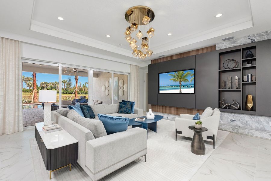 Representative furnished interior of a home built from the Crystal by GL Homes in Valencia Ridge (55+), Wesley Chapel (Image 8).