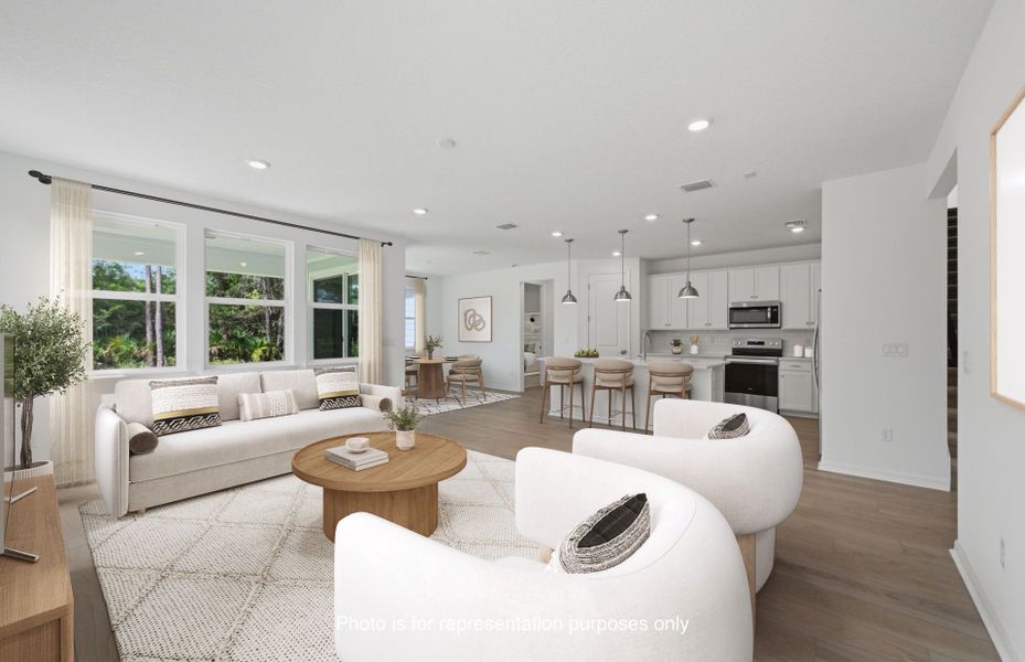 Furnished interior view inside a new home in Fiddler's Cove, Kingsland (Image 5).