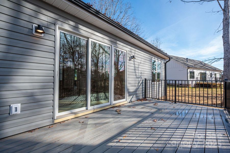 Exterior details and patio area of a home in , Newton (Image 3).