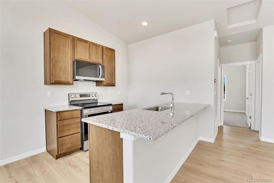 Furnished interior view inside a new home in , Monument (Image 5).