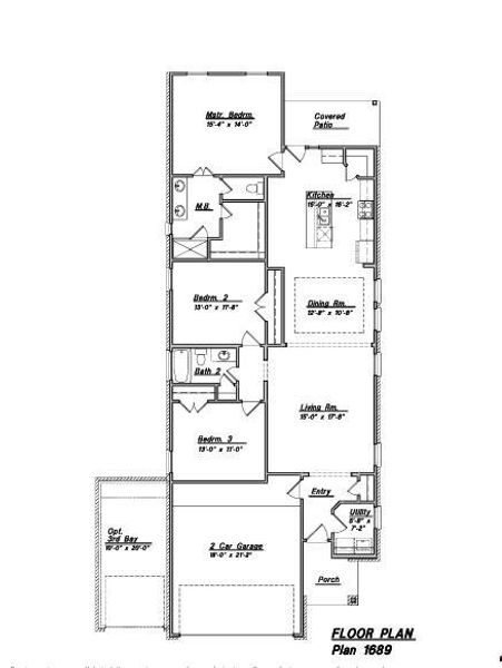 2D floor plan layout of this home in River Ranch, Dayton, TX (Image 4).