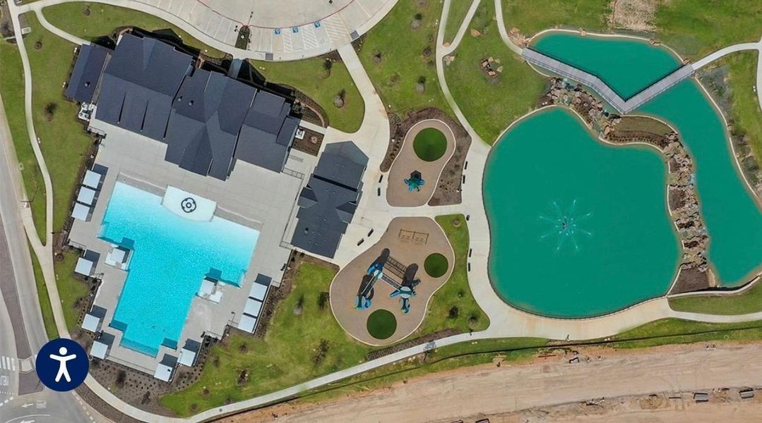 Residents of Tamarron enjoy an exceptional lifestyle with over nine miles of paved walking and biking trails, pickleball and tennis courts, two resort-style pools and clubhouses, a splash park, scenic ponds, fountains, and abundant community amenities that truly capture the best of Texas living.