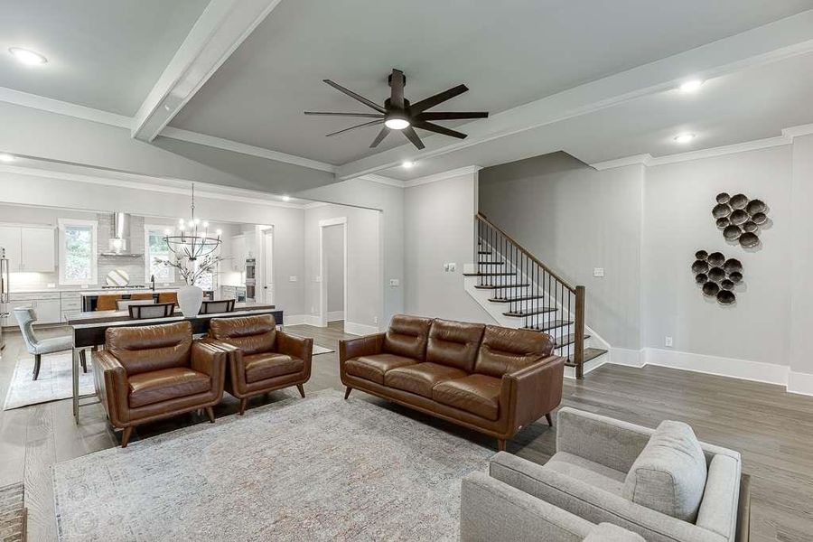 Furnished interior view inside a new home in , Dacula (Image 14).
