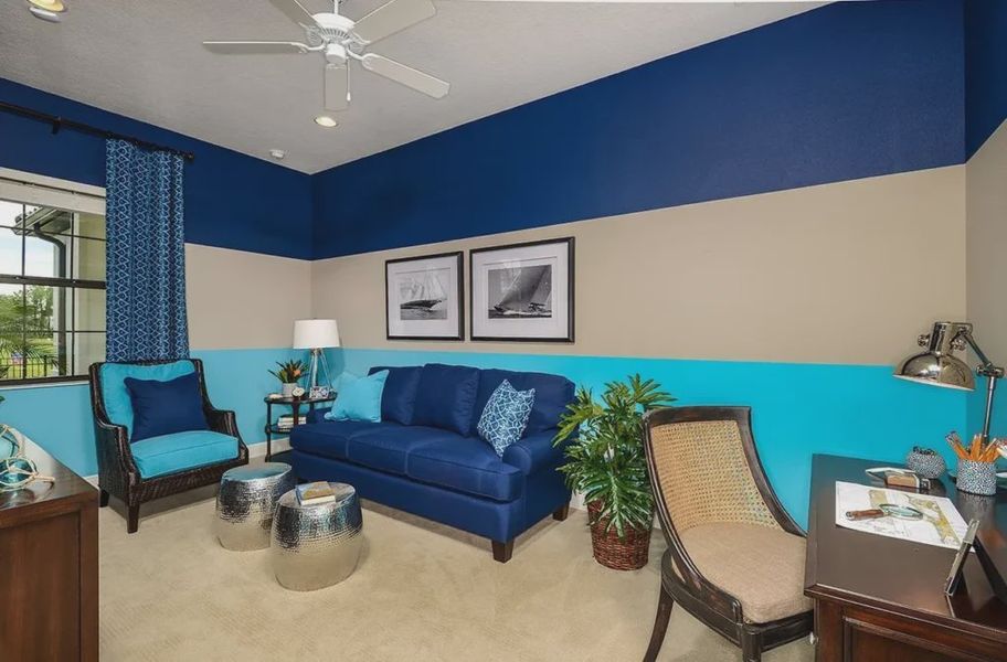 Furnished interior view inside a new home in Boca Royale Golf and Country Club at Wellen Park, Englewood (Image 5).